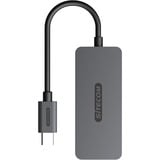 Sitecom USB-C naar 4x USB-C 10 Gbps Hub usb-hub Grijs