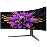 TCL 57R94 Dual 4K QD-Mini LED Monitor 57" UltraWide Zwart, 1x DisplayPort, 2x HDMI, 1x USB-C, 4x USB-A, 120 Hz