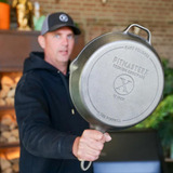 The Windmill PitmasterX Hand polished skillet met steel bak-/braadpan 30 cm
