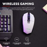 Trust GXT 110 Felox verlichte draadloze gaming muis Wit, RGB | 800 - 4800 dpi