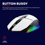Trust GXT 110 Felox verlichte draadloze gaming muis Wit, RGB | 800 - 4800 dpi