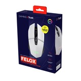 Trust GXT 110 Felox verlichte draadloze gaming muis Wit, RGB | 800 - 4800 dpi