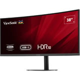 ViewSonic VA3820C UWQHD+ 21:9 Curved Monitor met USB-C Hub 38" UltraWide Zwart, 1x DisplayPort, 2x HDMI, 1x USB-C