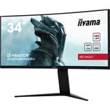 iiyama G-Master Red Eagle GCB3480WQSU-B1 34" Curved UltraWide gaming monitor Zwart (mat), 180 Hz, HDMI, DisplayPort, Audio