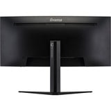 iiyama G-Master Red Eagle GCB3480WQSU-B1 34" Curved UltraWide gaming monitor Zwart (mat), 180 Hz, HDMI, DisplayPort, Audio