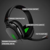 ASTRO Gaming A10 headset over-ear gaming headset Zwart/groen, Pc, Xbox One