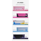 ATK RS6 Ultra+ Series Aluminum Magnetic Switch Keyboard - Rosy Fairy Lichtroze, US lay-out (QWERTY), ATK Ice Blade Pro, 80% (TKL)