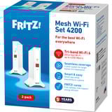 AVM FRITZ!Mesh Wi-Fi Set 4200 2-pack International repeater Wit, 2 stuks