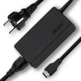 Acer 65W Type-C Adapter, EU Powerkabel oplader Zwart