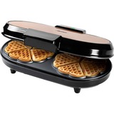 Bestron ADWM730CO Dubbele hartwafelmaker wafelijzer Koper/zwart