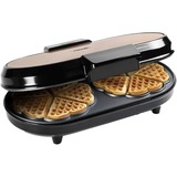 Bestron ADWM730CO Dubbele hartwafelmaker wafelijzer Koper/zwart