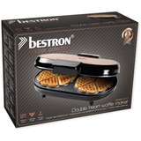 Bestron ADWM730CO Dubbele hartwafelmaker wafelijzer Koper/zwart
