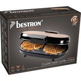 Bestron ADWM730CO Dubbele hartwafelmaker wafelijzer Koper/zwart