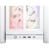 Corsair FRAME 4000X RS midi tower behuizing Wit | 2x USB-A | 1x USB-C | RGB | Tempered Glass