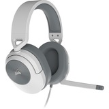 Corsair HS55 SURROUND Gamingheadset gaming headset Wit/grijs, Pc, Mac, Xbox Series X | S, PS5, PS4, Nintendo Switch