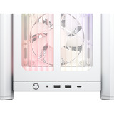 Corsair  midi tower behuizing Wit | 2x USB-A | 1x USB-C | RGB | Window