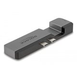 DeLOCK Docking Station for MacBook Pro / MacBook Air Thunderbolt 4 Grijs, 5K, 100 W PD, 10 Gbps Hub, LAN, Audio