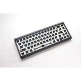 Ducky ProjectD Tinker 65 met QMK/VIA, toetsenbord Zwart/wit, US lay-out, Barebone. RGB led, Hot-swappable, Gasket mount, 65%