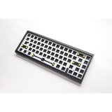 Ducky ProjectD Tinker 65 met QMK/VIA, toetsenbord Zwart/wit, US lay-out, Barebone. RGB led, Hot-swappable, Gasket mount, 65%