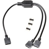EKWB EK Loop D-RGB 2-Way Splitter Cable splitterkabel Zwart
