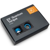 EKWB EK-Quantum Torque 6-Pack HDC 12 - Blue Special Edition verbinding Blauw