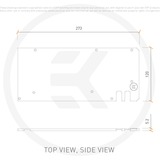 EKWB EK-Quantum Vector N+ RX 6800XT/6900XT Backplate - Nickel Zilver