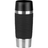 Emsa Travel Mug Wave Thermosbeker Zwart/roestvrij staal, 0,36 Liter