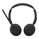 Jabra Evolve3 45 UC on-ear headset Zwart, USB-A with Dongle, Bluetooth 5.3