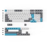 Keychron Cherry Profile Double-Shot PBT Full Keycap-Set - Grey, White and Blue keycaps Meerkleurig, 219 Stuks, ANSI & UK ISO Layout