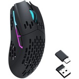 Keychron M1-A3 Wireless Mouse Zwart, 100 - 26.000 DPI, 2.4 GHz / Bluetooth / Type-C