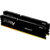 Kingston FURY 16 GB DDR5-6000 Kit werkgeheugen Zwart, KF560C30BBEK2-16, Fury Beast, XMP, EXPO