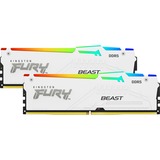Kingston FURY 64 GB DDR5-6000 Kit werkgeheugen Wit, KF560C40BWAK2-64, Beast RGB, XMP