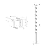 Neomounts ADS06-133BL Kabelgeleider - schroefbevestiging - universeel kabelgeleiding Zwart