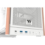 Thermaltake S370 WS Snow midi tower behuizing Wit | 2x USB-A | 1x USB-C | Tempered Glass