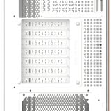 Thermaltake S370 WS Snow midi tower behuizing Wit | 2x USB-A | 1x USB-C | Tempered Glass