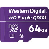WD Purple SC QD101 microSDXC, 64 GB geheugenkaart Paars, WDD064G1P0C, Class 10, U1