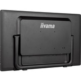 iiyama ProLite T2455MSC-B1 24" touchscreen monitor Zwart (mat), Touch, HDMI, DisplayPort, USB, Audio, webcam