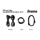 iiyama ProLite XUB2293HSU-W7 21.5" monitor Wit (mat), 100 Hz, HDMI, DisplayPort, Audio, USB