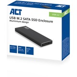 ACT Connectivity M.2 SATA SSD behuizing externe behuizing Zwart, USB-A 3.2 (5 Gbit/s)