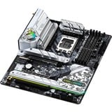 ASRock Z790 STEEL LEGEND WIFI socket 1700 moederbord Zilver/zwart, RAID, 2.5 Gb-LAN, Wi-Fi, BT, Sound, ATX