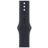 Apple Watch Series 8 smartwatch Zwart, 45 mm, Middernacht sportbandje, Aluminium, GPS