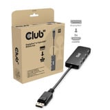 Club 3D DisplayPort naar Triple HDMI 8K60Hz Hub Zwart