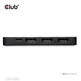 Club 3D DisplayPort naar Triple HDMI 8K60Hz Hub Zwart