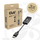 Club 3D DisplayPort naar Triple HDMI 8K60Hz Hub Zwart