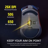 Corsair HARPOON v2 WIRELESS gaming muis Zwart, 100 - 26.000 DPI, RGB, USB 2.0 / 2,4GHz / Bluetooth
