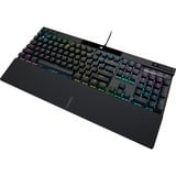 Corsair K70 RGB PRO Mechanical Gaming Keyboard Zwart, US lay-out, Cherry MX RGB Red, RGB leds, PBT double-shot