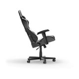 DXRacer FORMULA L Black & White PVC Leather gamestoel Zwart/wit