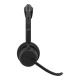 Jabra Evolve3 45 MS on-ear headset Zwart, Incl. Oplaadstandaard, USB-A with Dongle, Bluetooth 5.3