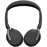 Jabra JBR Evolve2 65 Flex Link380c MS Duo on-ear headset Zwart