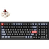 Keychron Q5-C3, toetsenbord Zwart, US lay-out, Gateron G Pro Brown, 96%, RGB leds, Double-shot PBT, hot swap